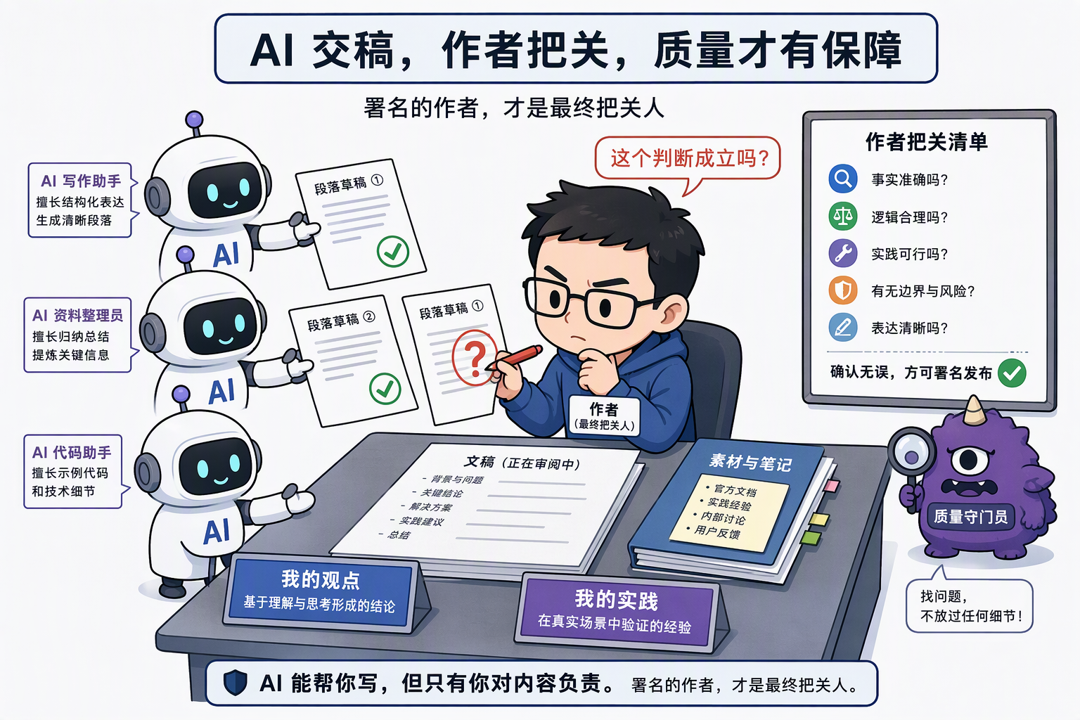 作者是最终把关人